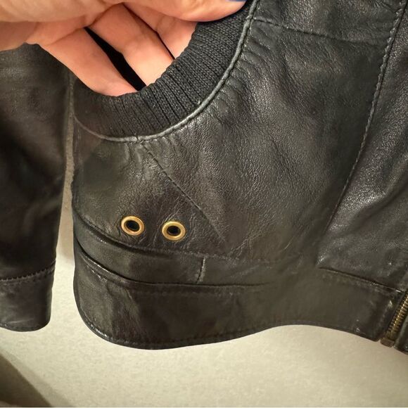 Marc New York by Anderw Marc Women’s Leather Jacket Size Large - Picture 5 of 5